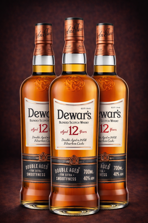 Whisky DEWAR`S 12YO Bourbon Cask 40% 0,7L 3 butelki